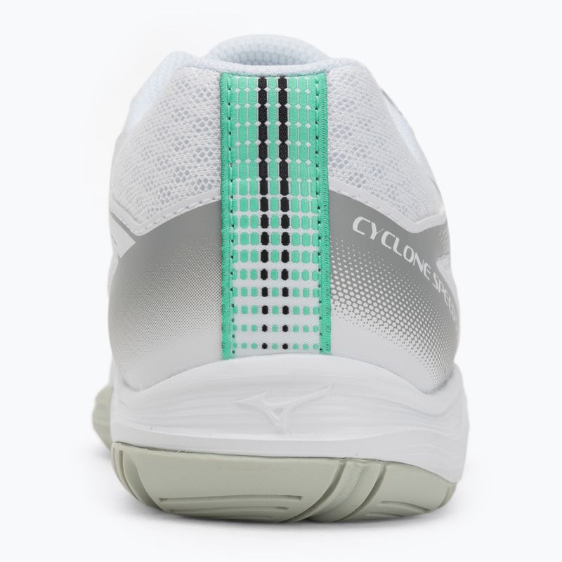 Detské volejbalové topánky Mizuno Cyclone Speed 5 white/black/frozen emerald 6