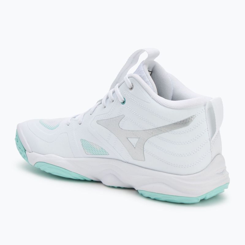 Dámske volejbalové topánky Mizuno Wave Momentum Elite Mid white/blue tint 3