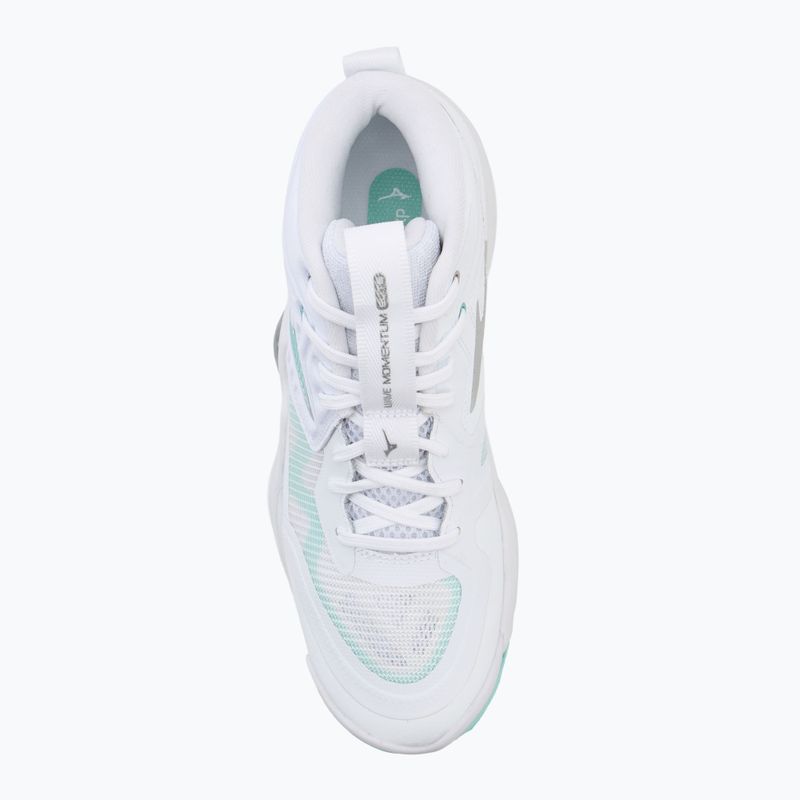 Dámske volejbalové topánky Mizuno Wave Momentum Elite Mid white/blue tint 5
