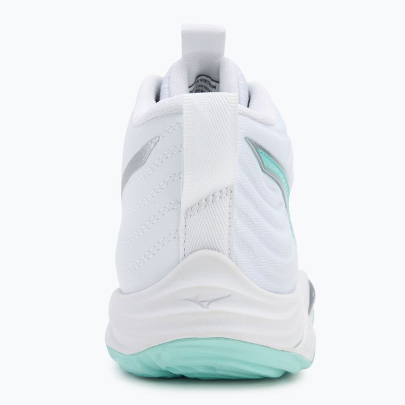 Dámske volejbalové topánky Mizuno Wave Momentum Elite Mid white/blue tint 6