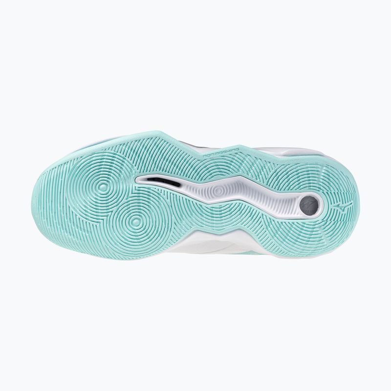 Dámske volejbalové topánky Mizuno Wave Momentum Pro white/blue tint 4