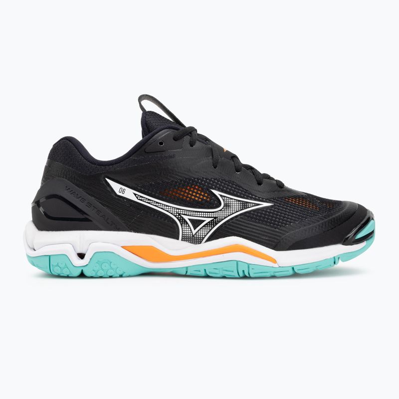 Hádzanárske topánky Mizuno Wave Stealth 6 black/tangelo/ice green 2