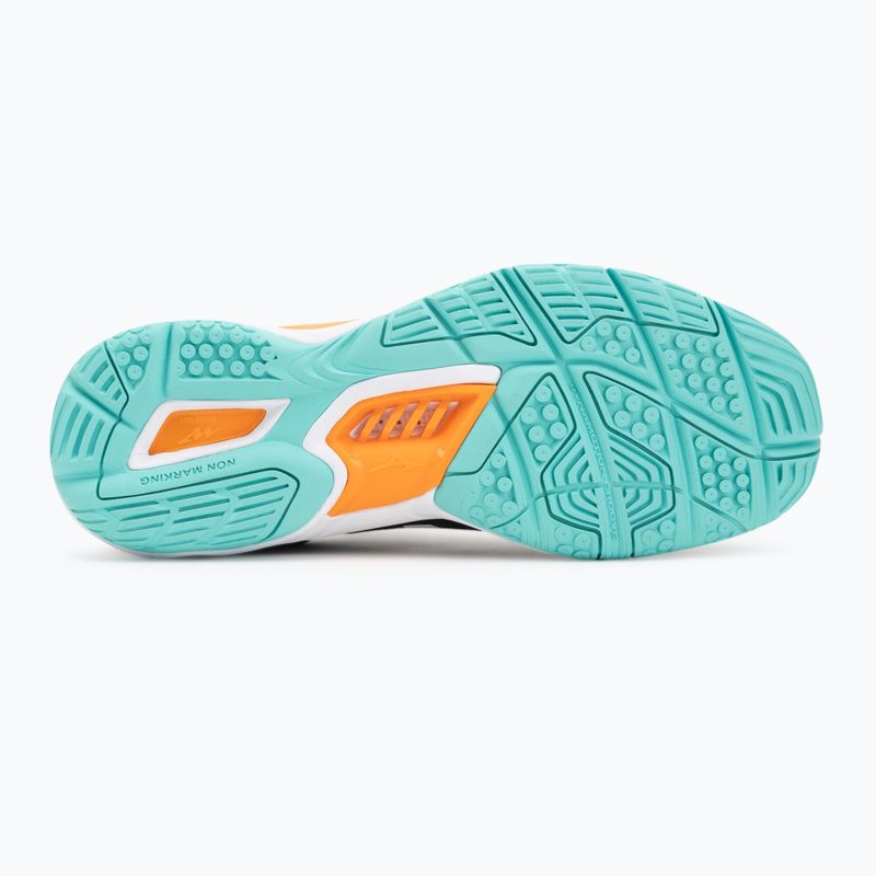 Hádzanárske topánky Mizuno Wave Stealth 6 black/tangelo/ice green 4