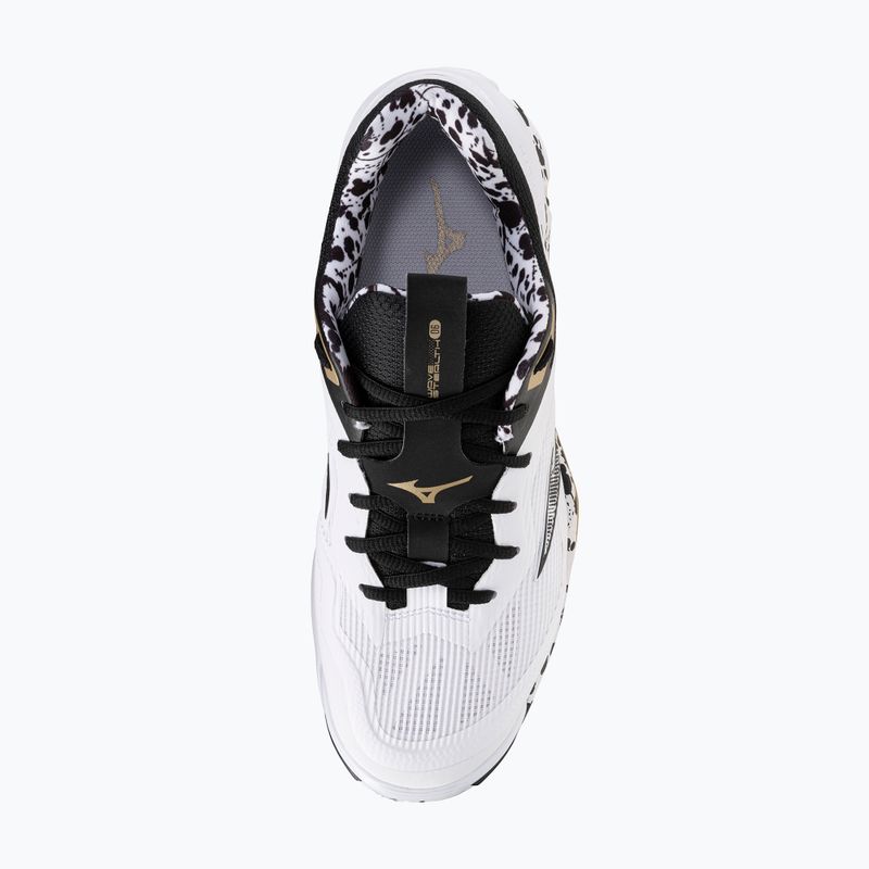 Halové topánky  Mizuno Wave Stealth 6 white/black/ge gold 12