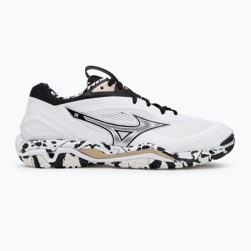 Halové topánky  Mizuno Wave Stealth 6 white/black/ge gold 2