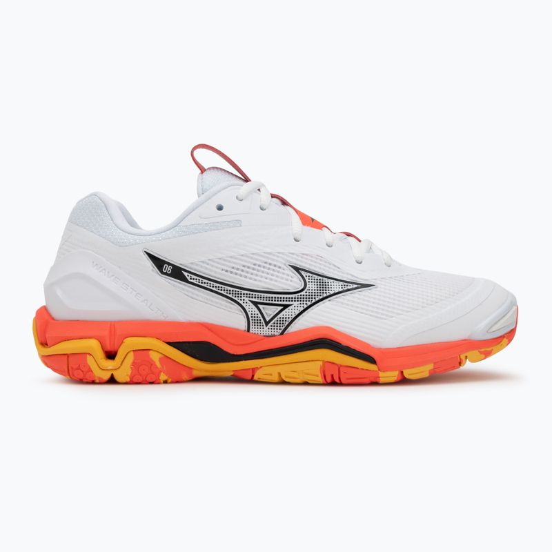 Hádzanárske topánky Mizuno Wave Stealth 6 white/fiery coral 2/citrus 2
