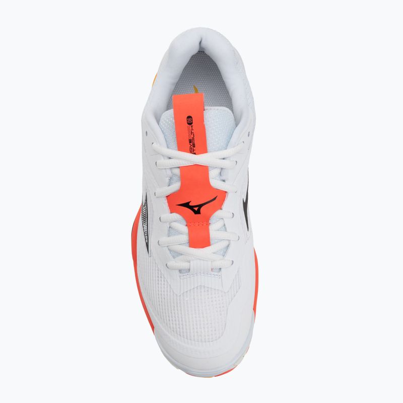 Hádzanárske topánky Mizuno Wave Stealth 6 white/fiery coral 2/citrus 5