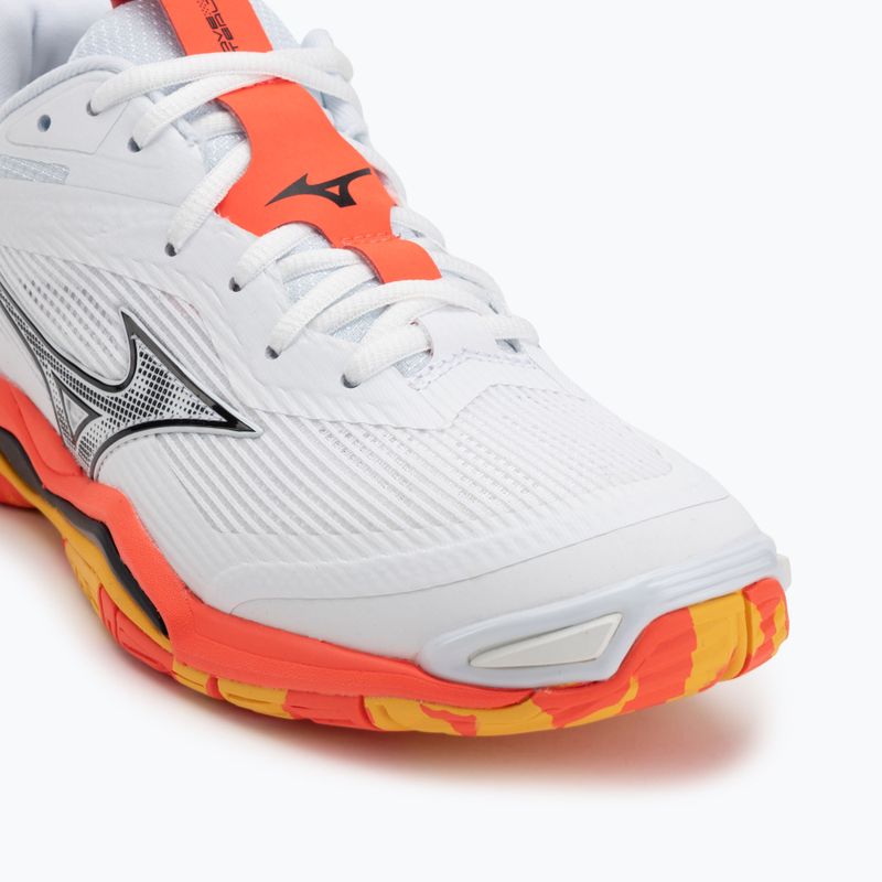 Hádzanárske topánky Mizuno Wave Stealth 6 white/fiery coral 2/citrus 7