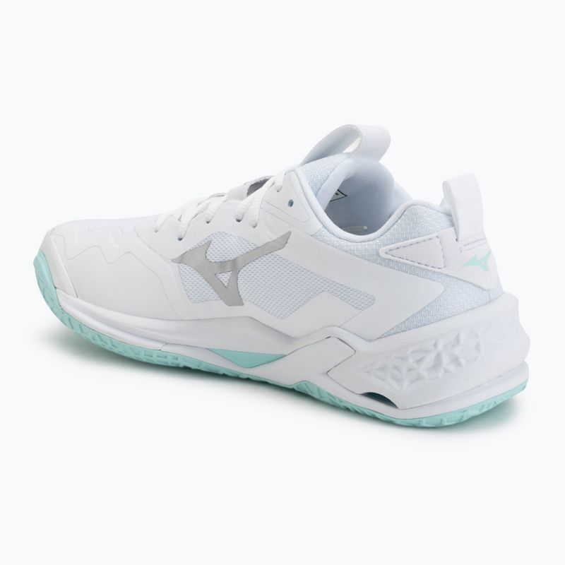 Dámske hádzanárske topánky Mizuno Wave Stealth Neo 2 white/blue tint 3