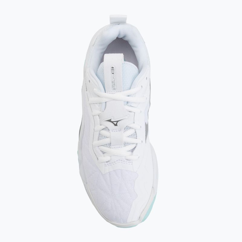 Dámske hádzanárske topánky Mizuno Wave Stealth Neo 2 white/blue tint 5