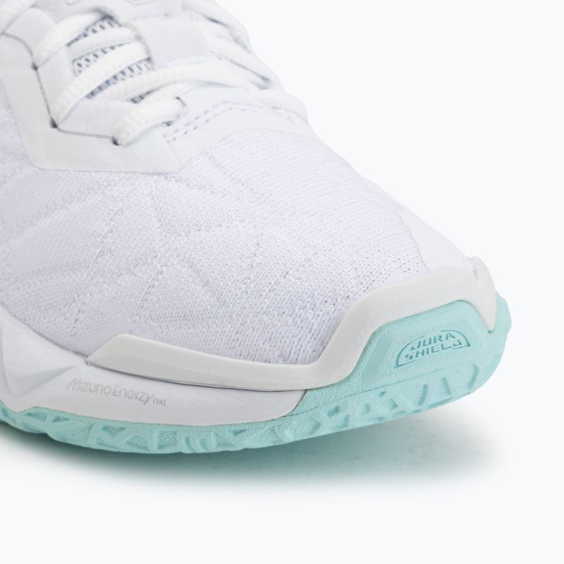 Dámske hádzanárske topánky Mizuno Wave Stealth Neo 2 white/blue tint 7