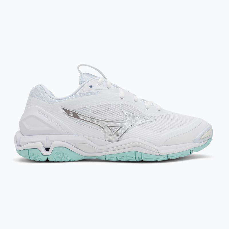 Dámske hádzanárske topánky Mizuno Wave Stealth 6 white/blue tint 2