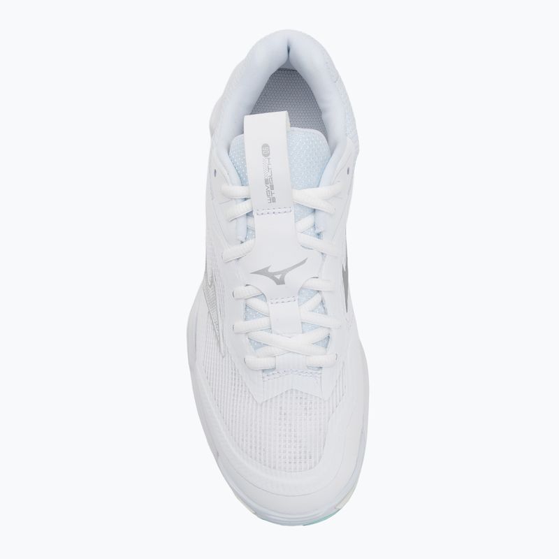 Dámske hádzanárske topánky Mizuno Wave Stealth 6 white/blue tint 5
