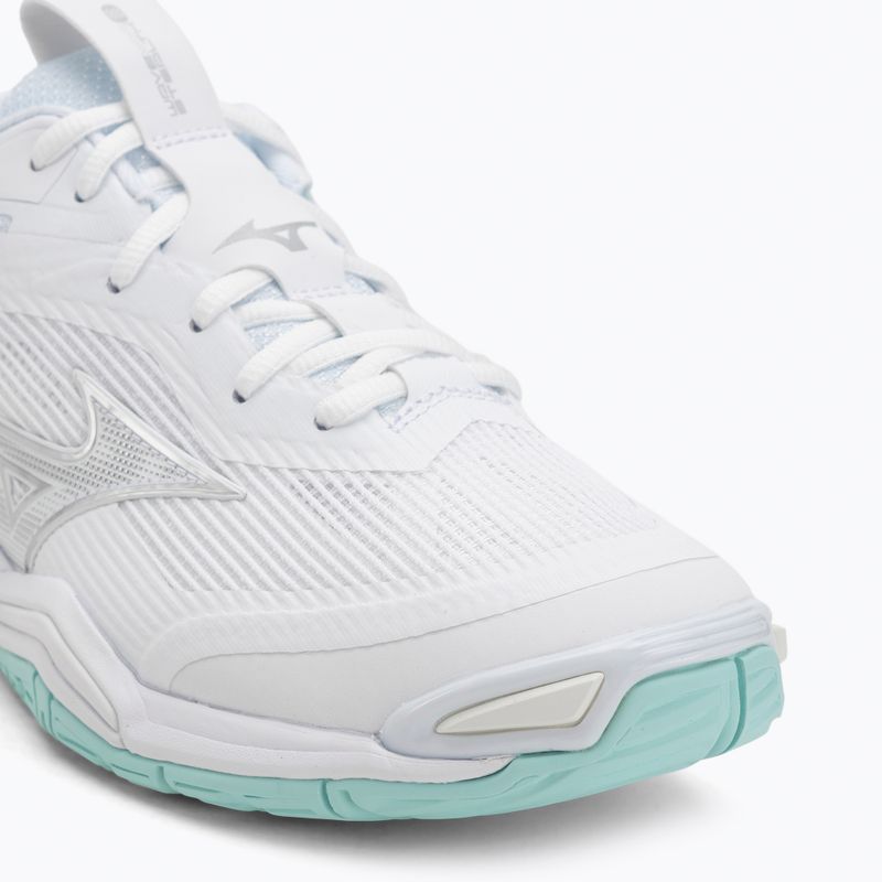 Dámske hádzanárske topánky Mizuno Wave Stealth 6 white/blue tint 7