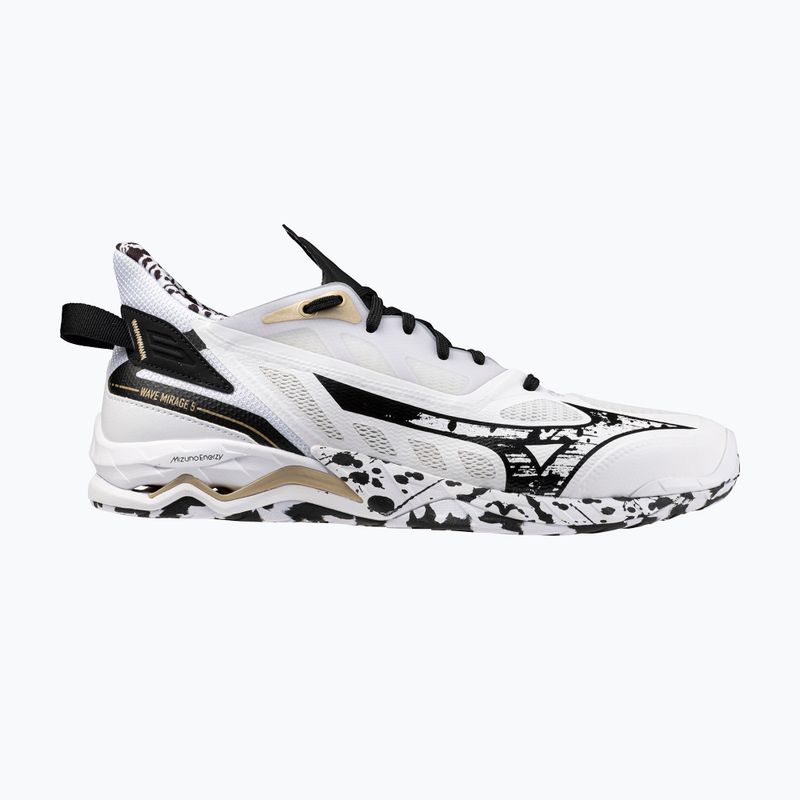 Hádzanárske topánky Mizuno Wave Mirage 5 white/black/ge gold