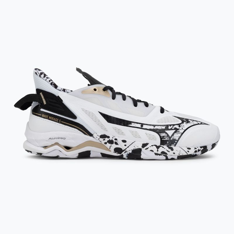 Halové topánky Mizuno Wave Mirage 5 white/black/ge gold 2