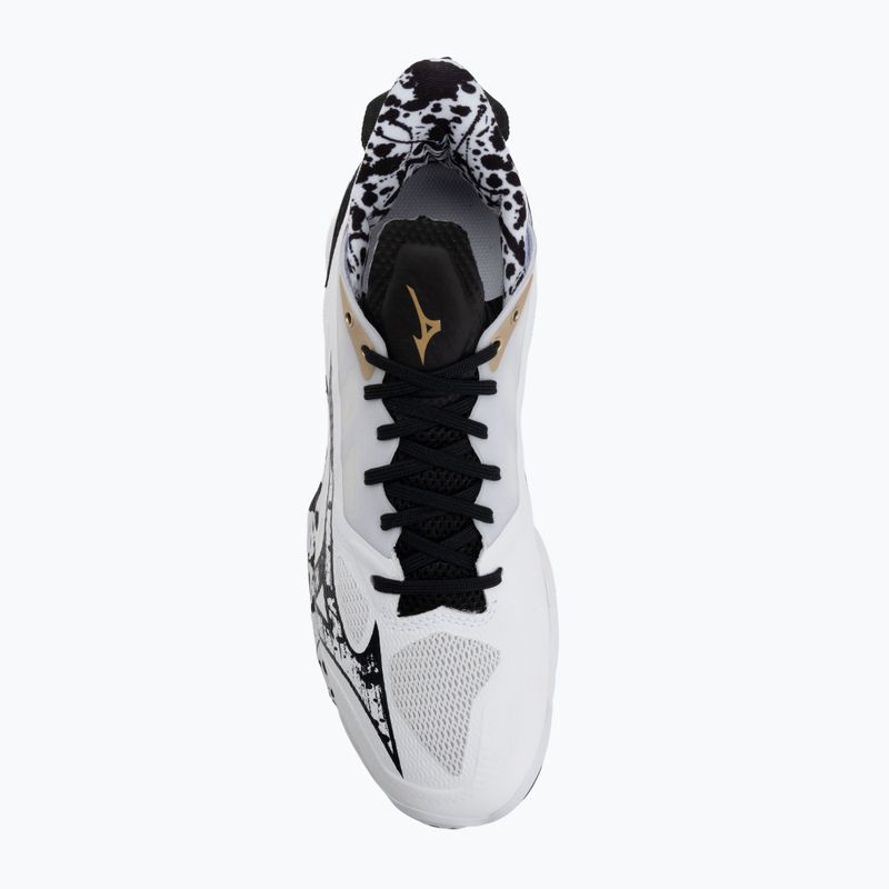 Halové topánky Mizuno Wave Mirage 5 white/black/ge gold 5