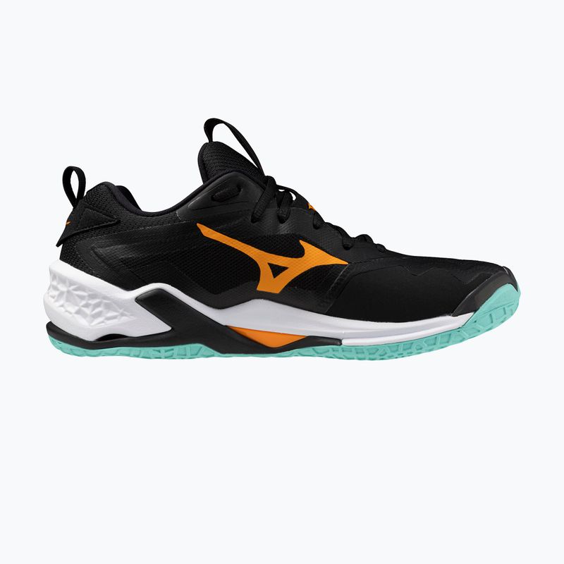 Hádzanárske topánky Mizuno Wave Stealth Neo 2 black/tangelo/ice green 2
