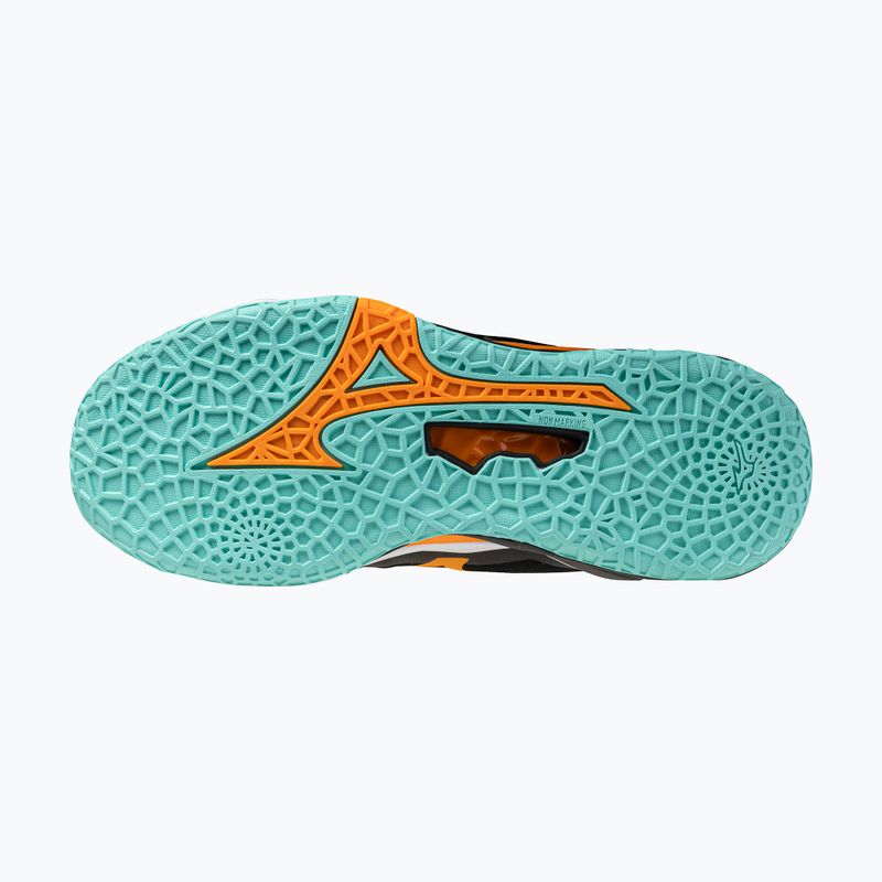 Hádzanárske topánky Mizuno Wave Stealth Neo 2 black/tangelo/ice green 4