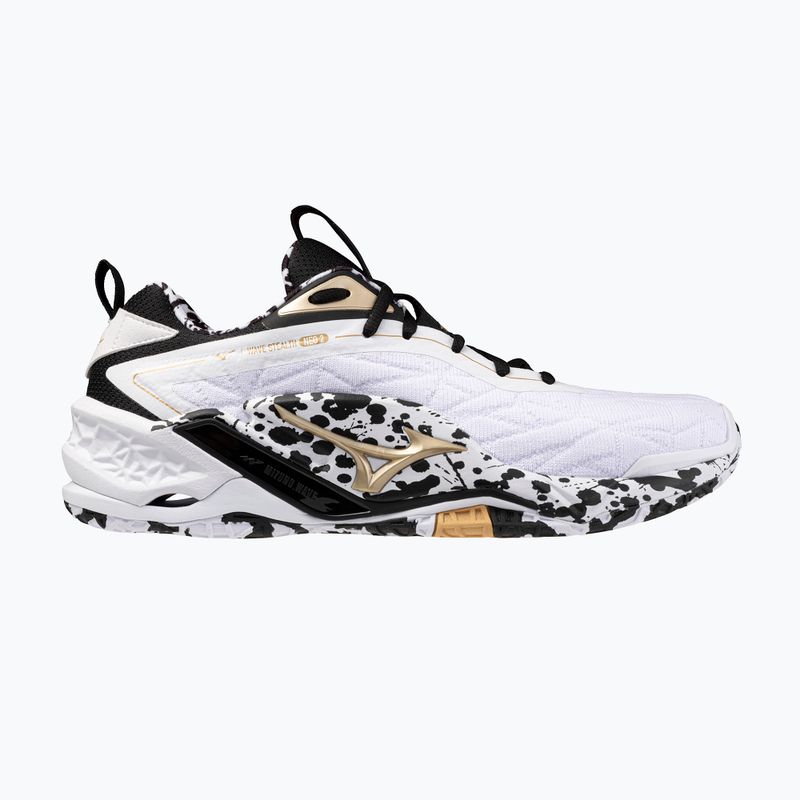 Halové topánky Mizuno Wave Stealth Neo 2 white/black/gold