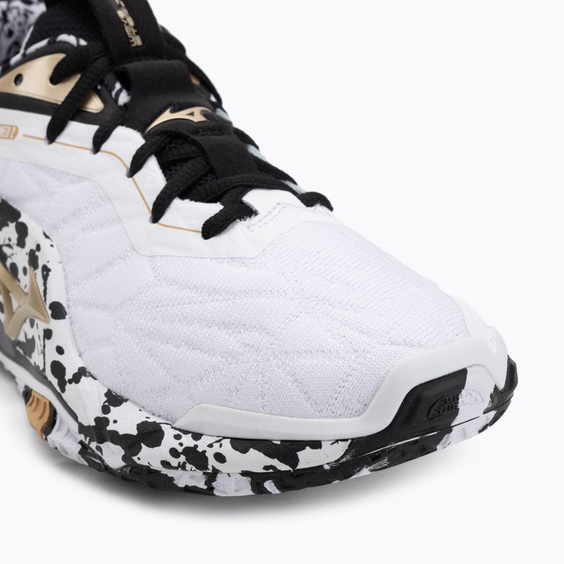 Halové  topánky Mizuno Wave Stealth Neo 2 white/black/gold 7