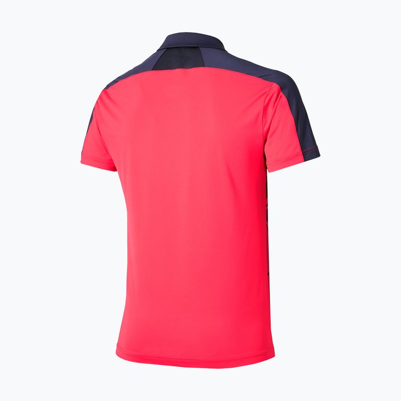 Pánske tričko Mizuno Daybreakers Shadow Polo vibrant red 2