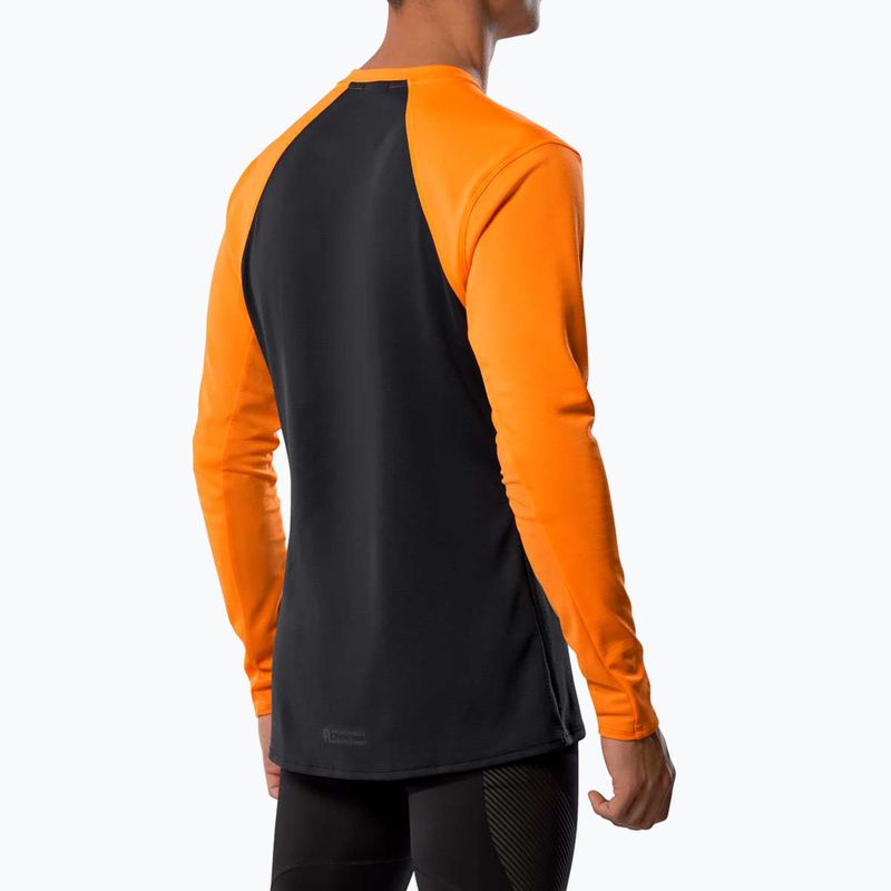 Pánske bežecké tričko longsleeve Mizuno Tech Thermal Charge tangelo 2