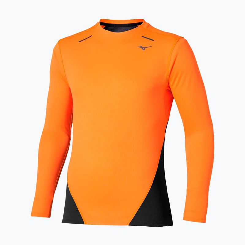 Pánske bežecké tričko longsleeve Mizuno Tech Thermal Charge tangelo 3