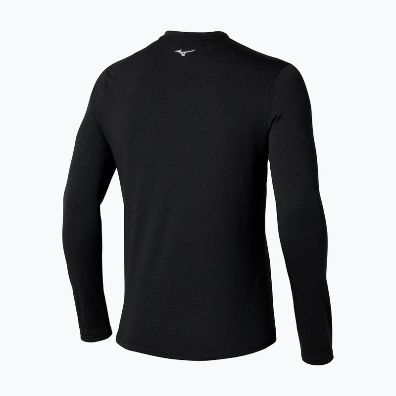 Pánske bežecké tričko longsleeve Mizuno Core Impulse Half Zip Tee black 2