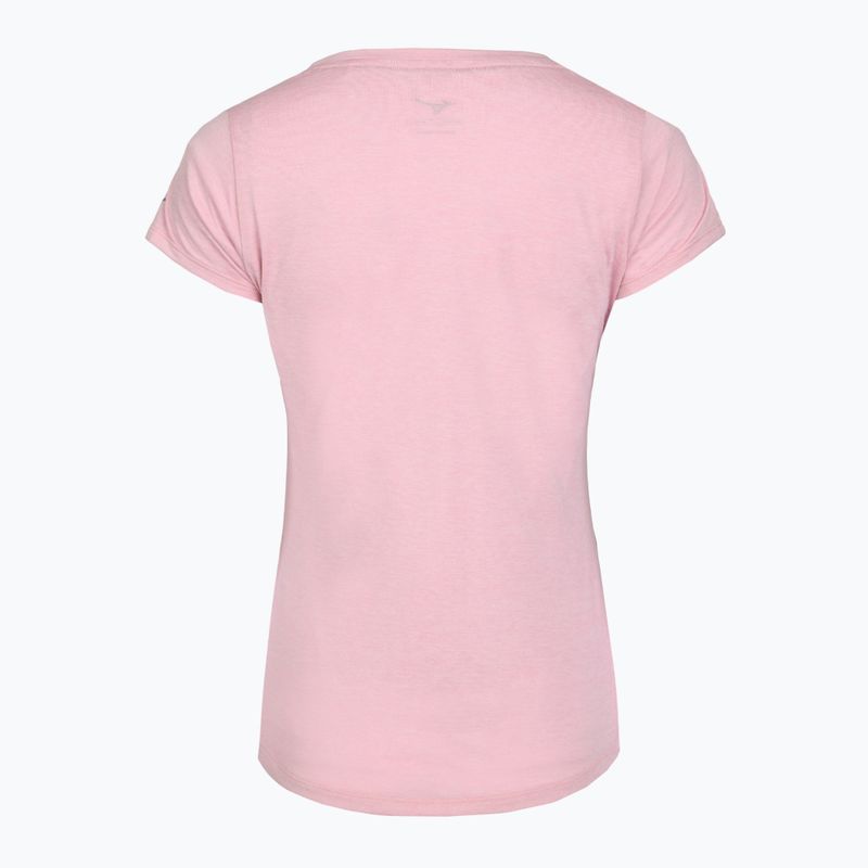 Dámske bežecké tričko Mizuno Core Runbird Tee bleached mauve 2