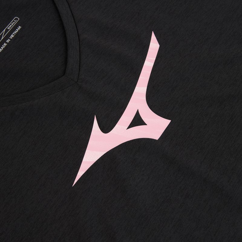 Dámske bežecké tričko Mizuno Core Runbird Tee black/mauve 3