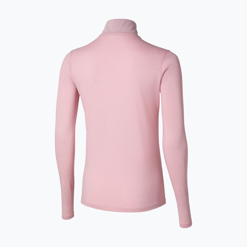 Dámska bežecká mikina Mizuno Core Impulse Half Zip Tee bleached mauve 2