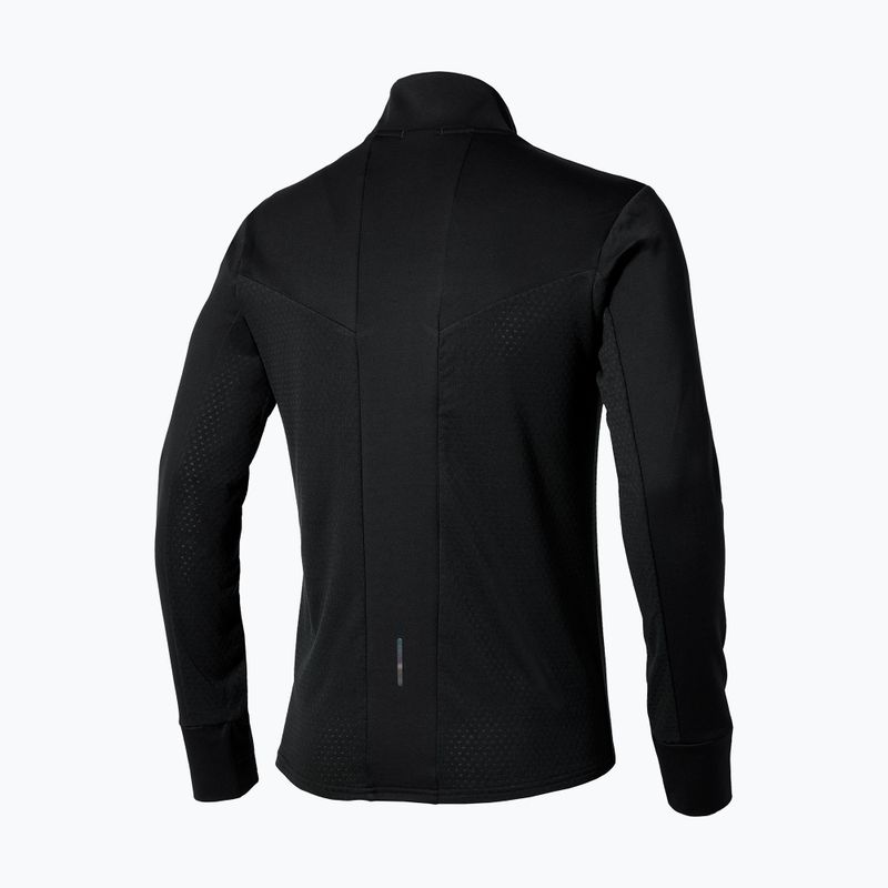 Pánske bežecké tričko longsleeve Mizuno Active Warm Half Zip black 2