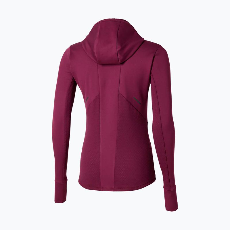 Dámska bežecká mikina Mizuno Active Warm Hooded dark purple 2