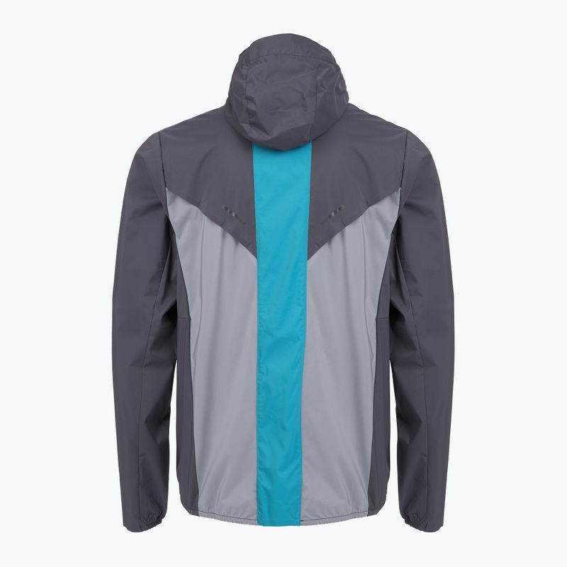 Pánska bežecká bunda Mizuno Tech Thermal Charge Hooded quiksilver 2