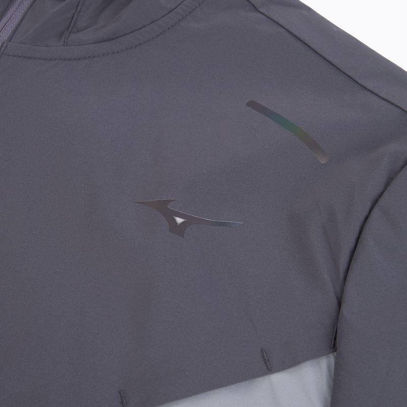 Pánska bežecká bunda Mizuno Tech Thermal Charge Hooded quiksilver 3