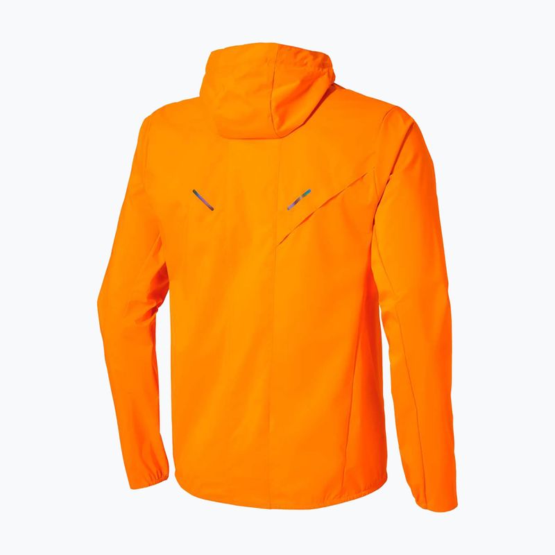 Pánska bežecká bunda Mizuno Tech Thermal Charge Hooded tangelo 6