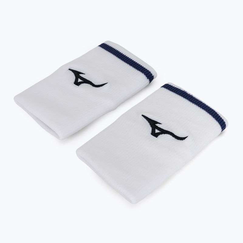 Potítko Mizuno Wristband Long With Line 6P white/estate blue 2