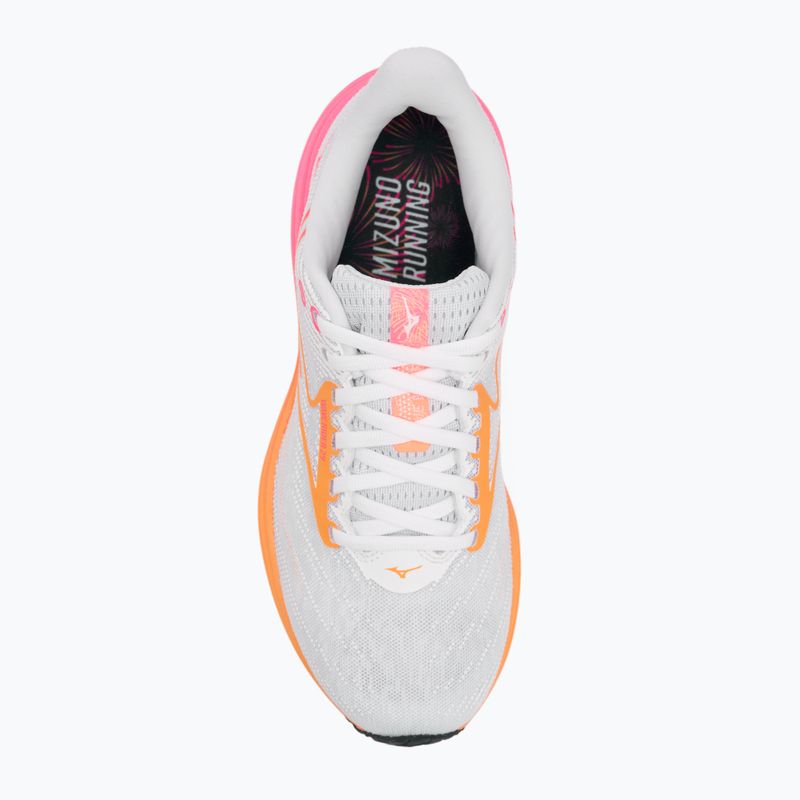 Bežecké topánky Mizuno Wave Rider 28 white/tang orange/pink tetra 5