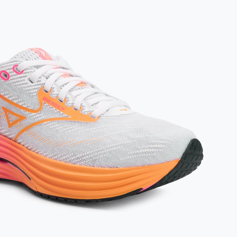 Bežecké topánky Mizuno Wave Rider 28 white/tang orange/pink tetra 7