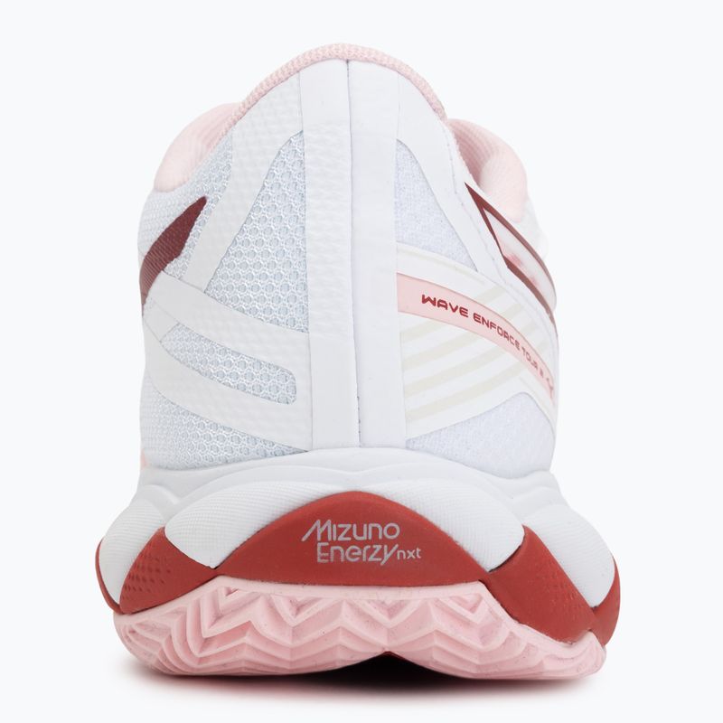 Dámske tenisové topánky Mizuno Wave Enforce Tour 2 CC white/pinkesque/barbados/cherry 6