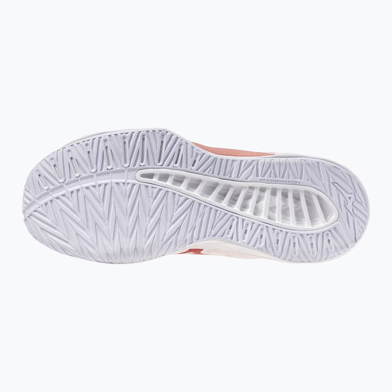 Dámske volejbalové topánky Mizuno Lightning Select Mid white/rose elegance/lava falls 2
