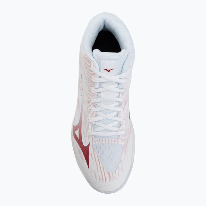 Dámske volejbalové topánky Mizuno Lightning Select Mid white/rose elegance/lava falls 5