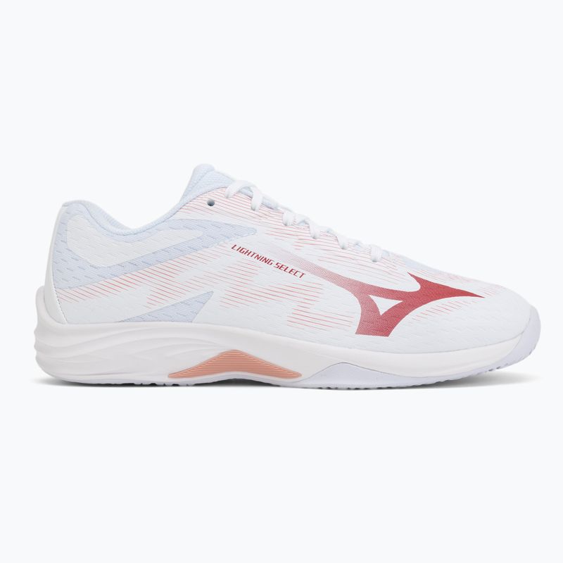Dámske volejbalové topánky Mizuno Lightning Select white/rose elegance/lava falls 2
