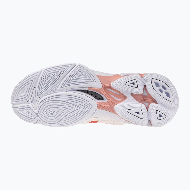Dámske volejbalové topánky Mizuno Wave Lightning Pro Mid White/Rose Elegance/Lava Falls 2