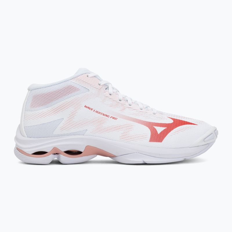Dámske volejbalové topánky Mizuno Wave Lightning Pro Mid White/Rose Elegance/Lava Falls 2