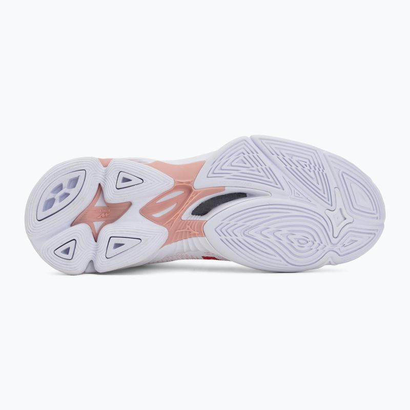 Dámske volejbalové topánky Mizuno Wave Lightning Pro Mid White/Rose Elegance/Lava Falls 4
