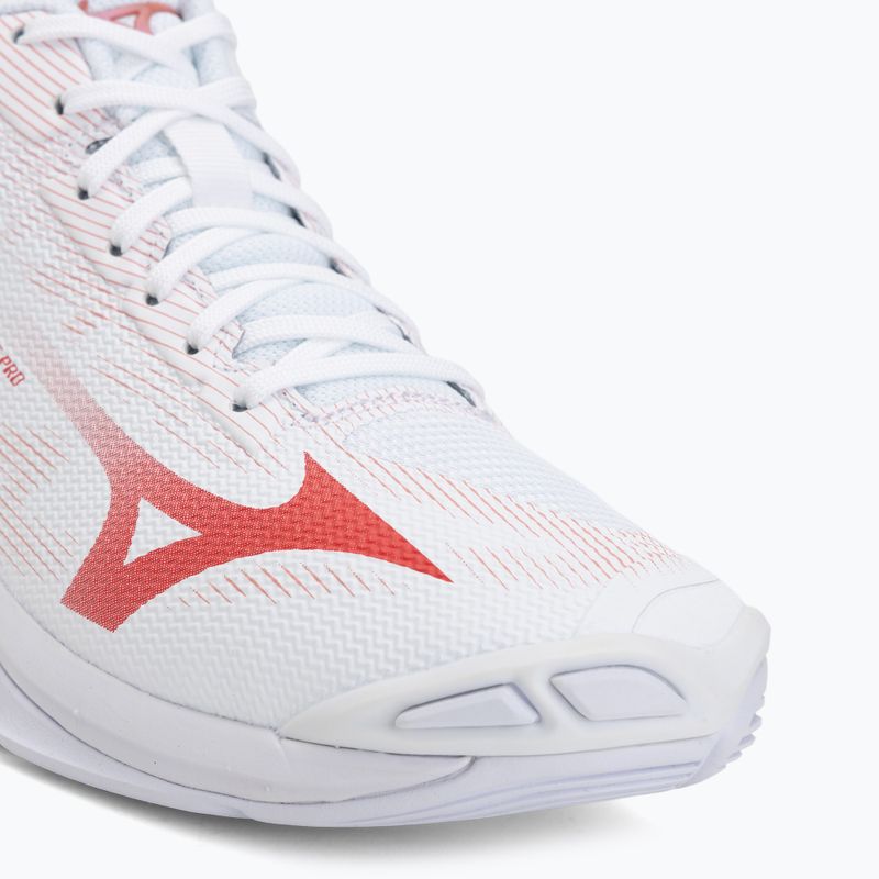 Dámske volejbalové topánky Mizuno Wave Lightning Pro Mid White/Rose Elegance/Lava Falls 7