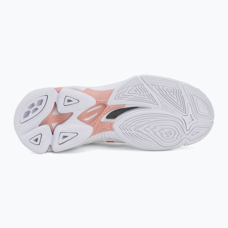 Dámske volejbalové topánky Mizuno Wave Lightning Pro white/rose elegance/lava falls 4