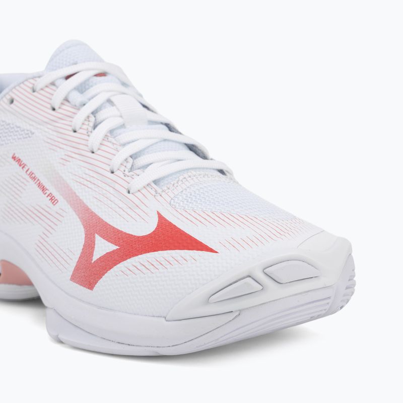 Dámske volejbalové topánky Mizuno Wave Lightning Pro white/rose elegance/lava falls 7